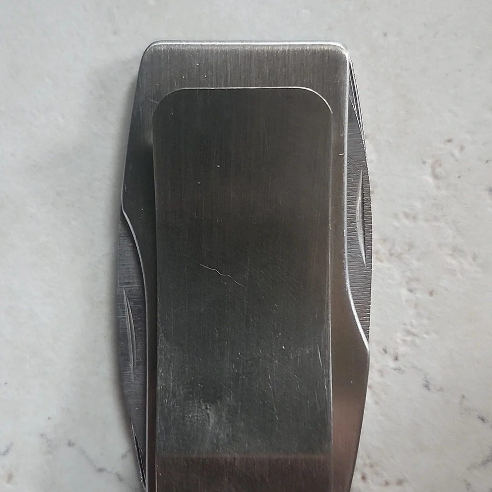 Masters Zippo Silver Money Clip with Yellow and Green Logo Rare!!!!